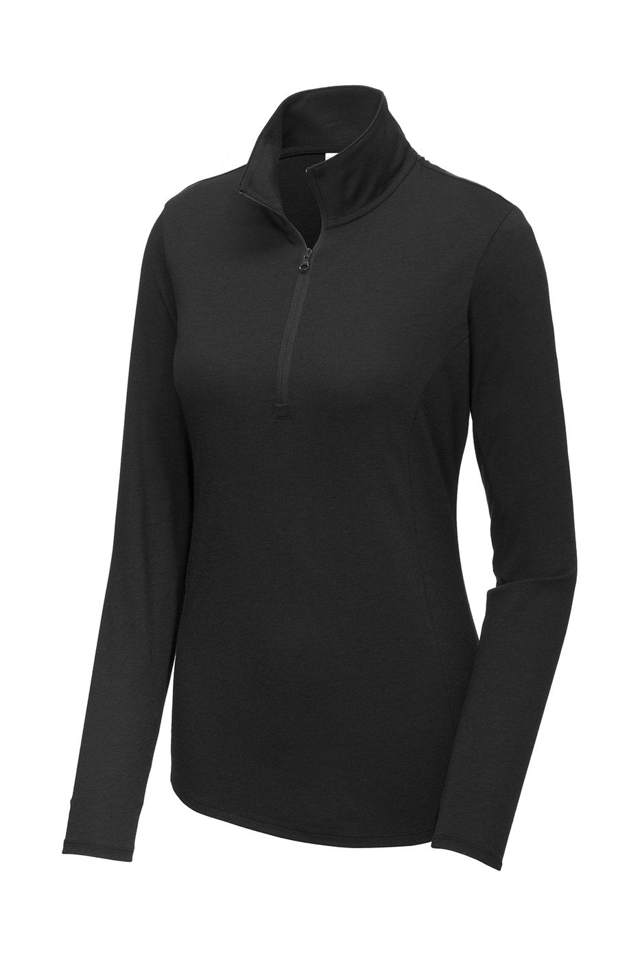 Ladies Tri-Blend Wicking 1/4-Zip Pullover